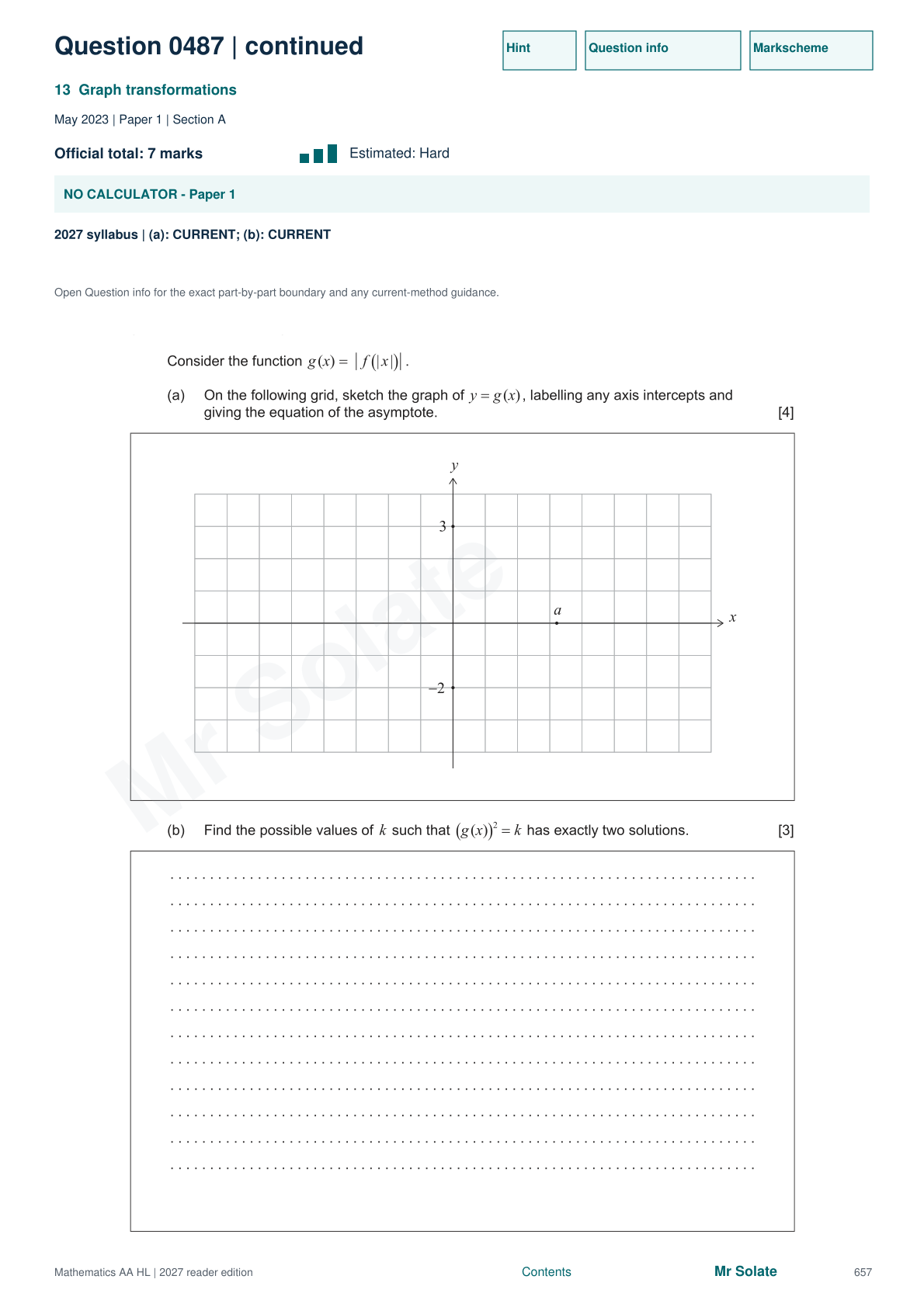 Original Mathematics question 487, page 657
