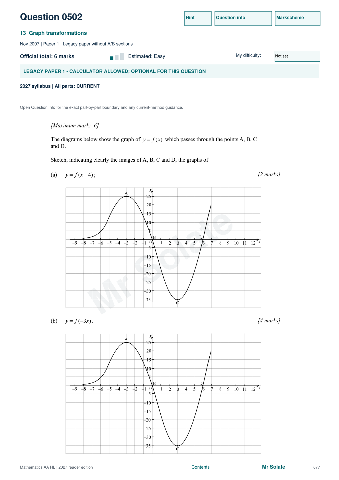 Original Mathematics question 502, page 677