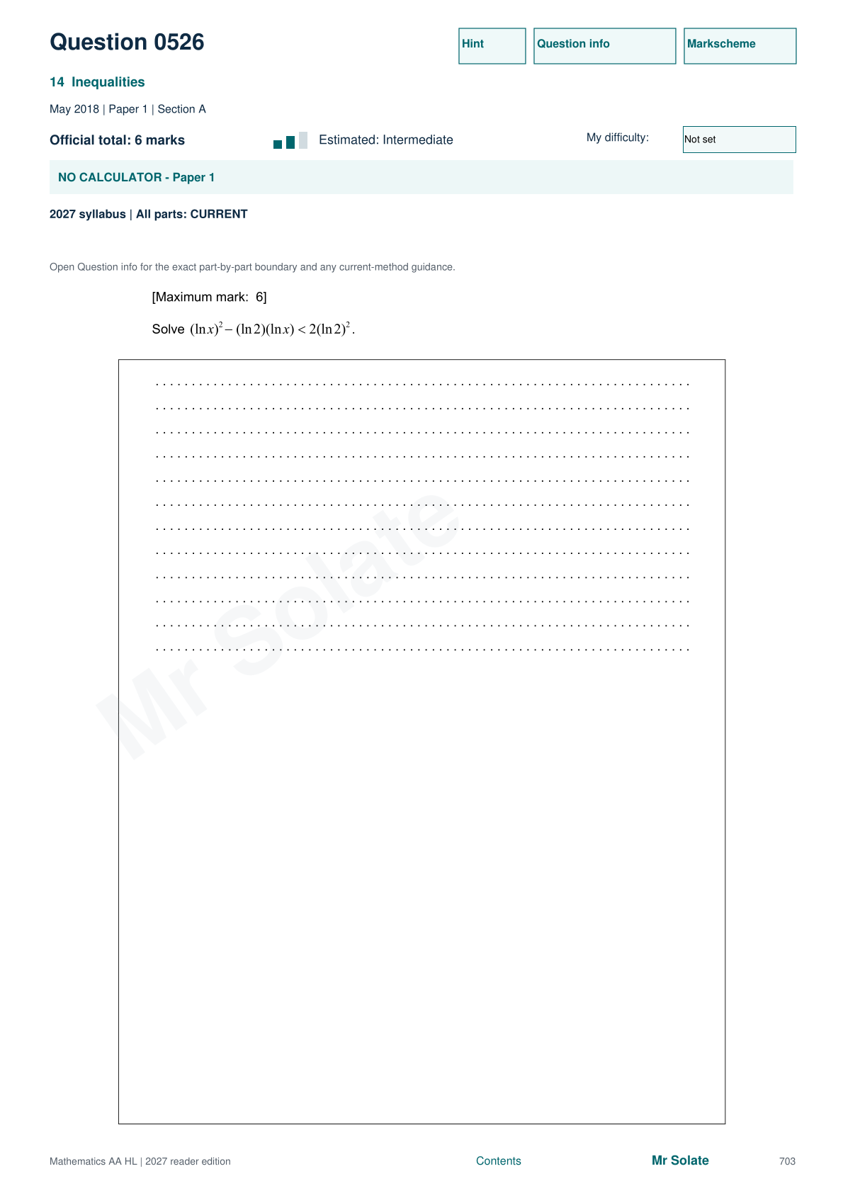 Original Mathematics question 526, page 703
