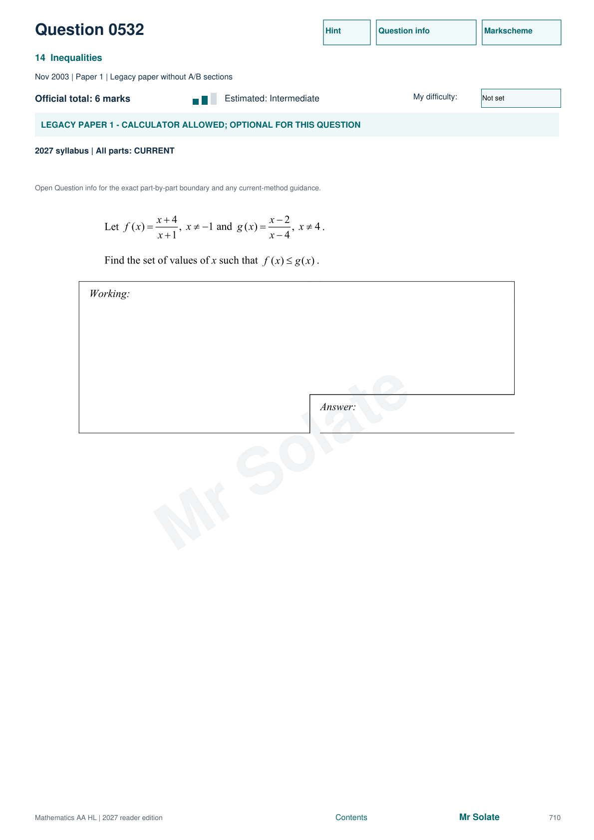 Original Mathematics question 532, page 710
