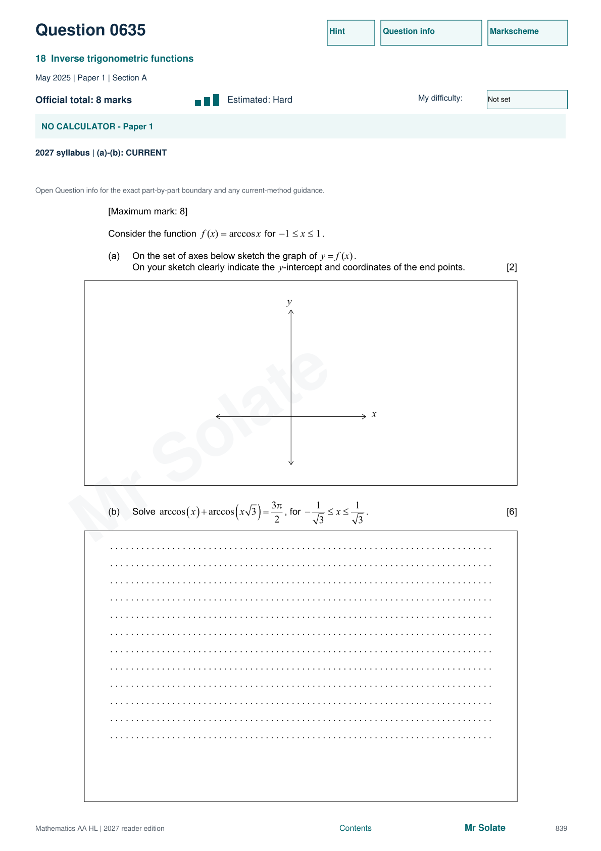 Original Mathematics question 635, page 839