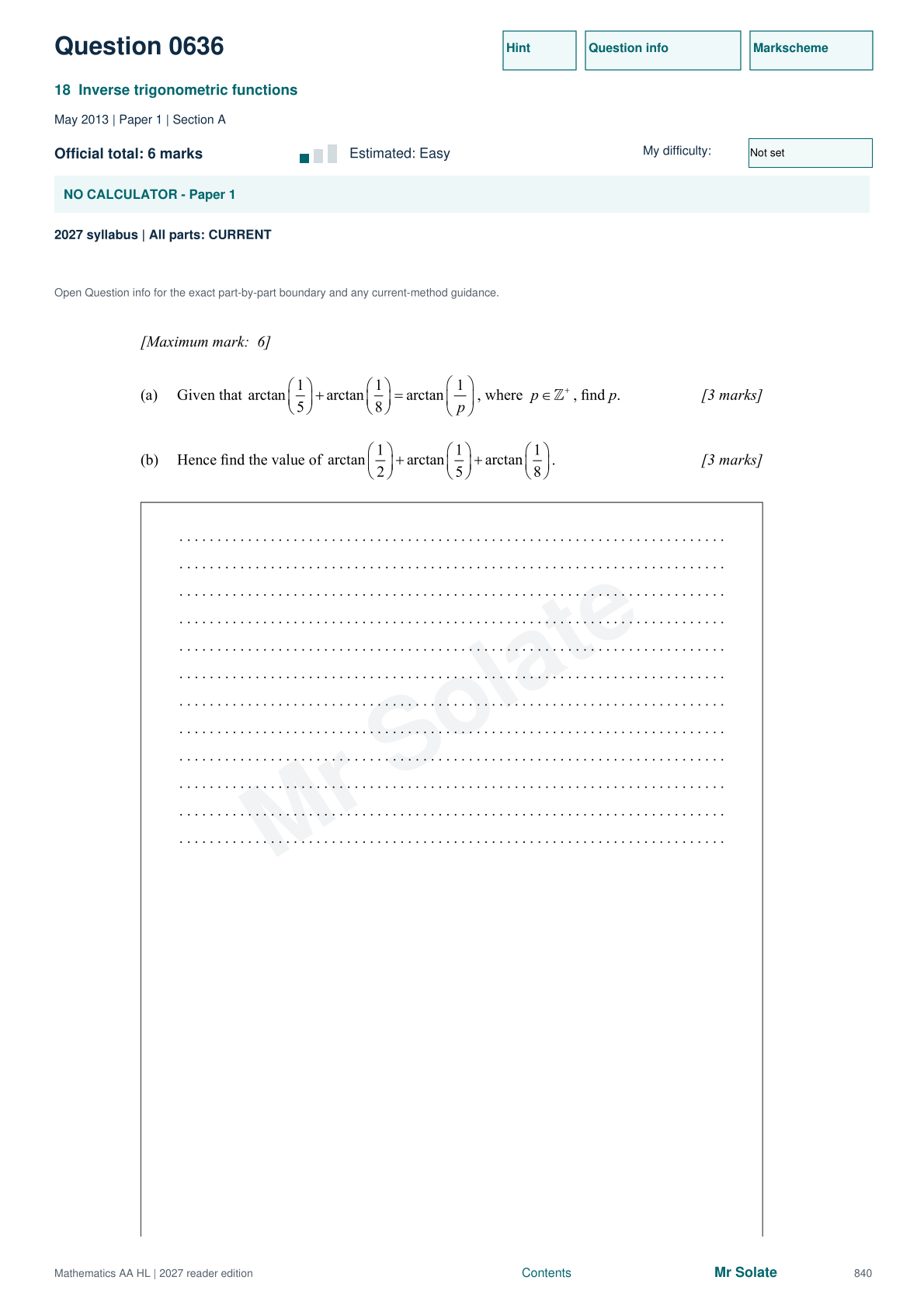 Original Mathematics question 636, page 840