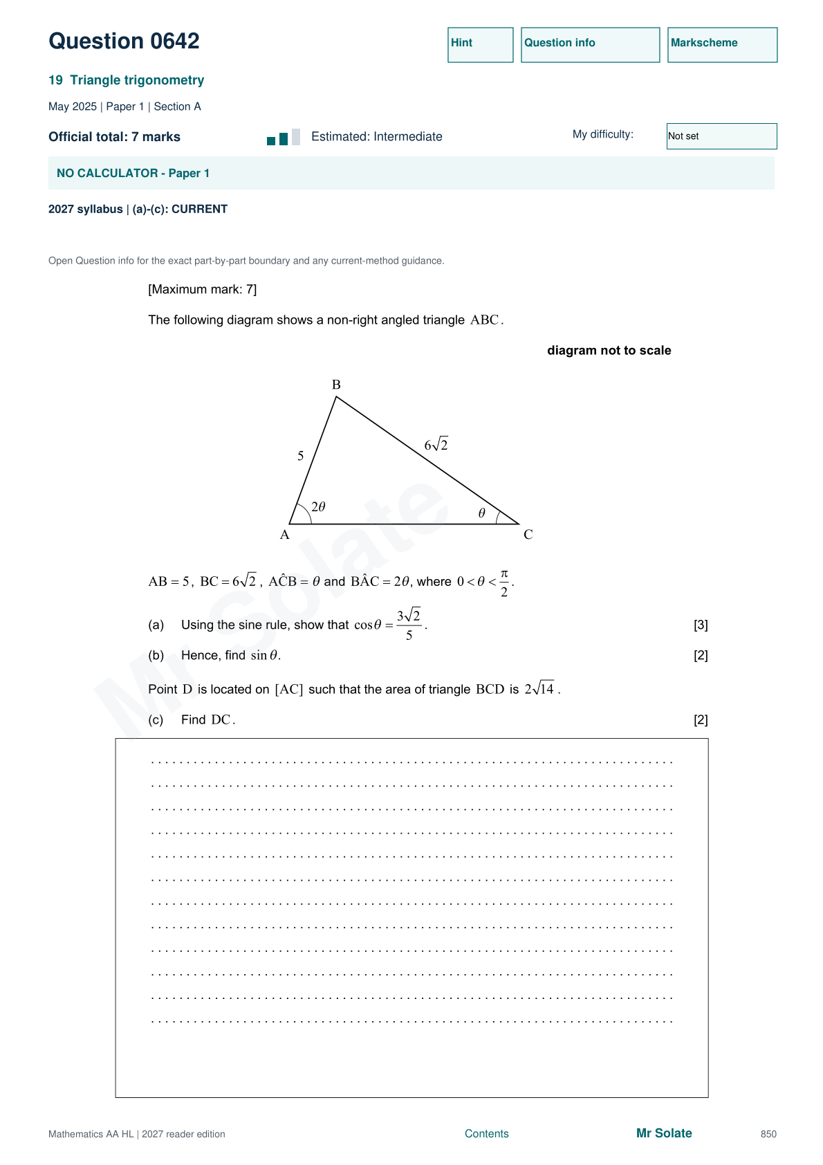 Original Mathematics question 642, page 850