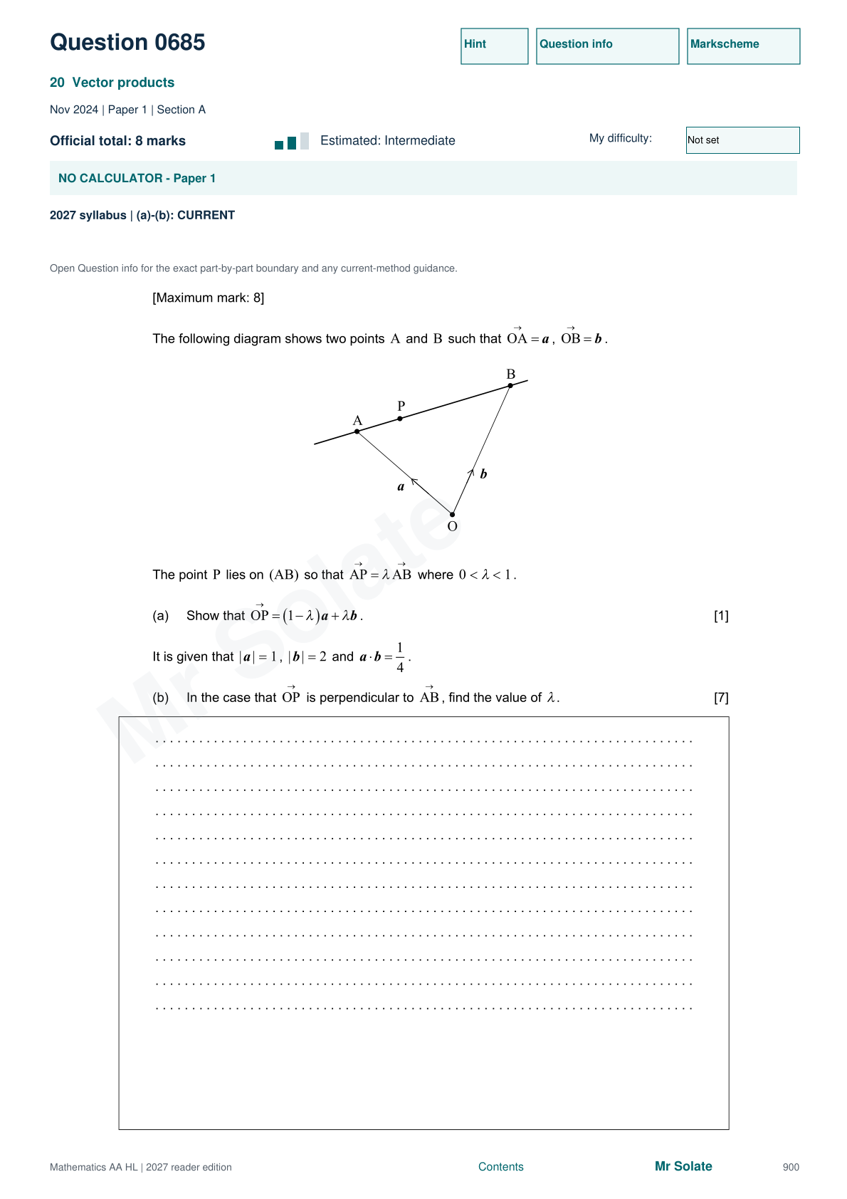 Original Mathematics question 685, page 900