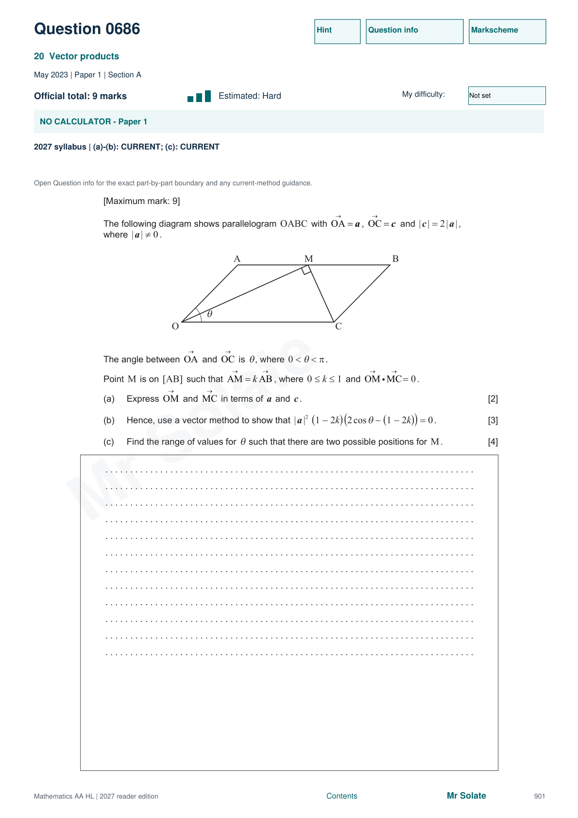 Original Mathematics question 686, page 901