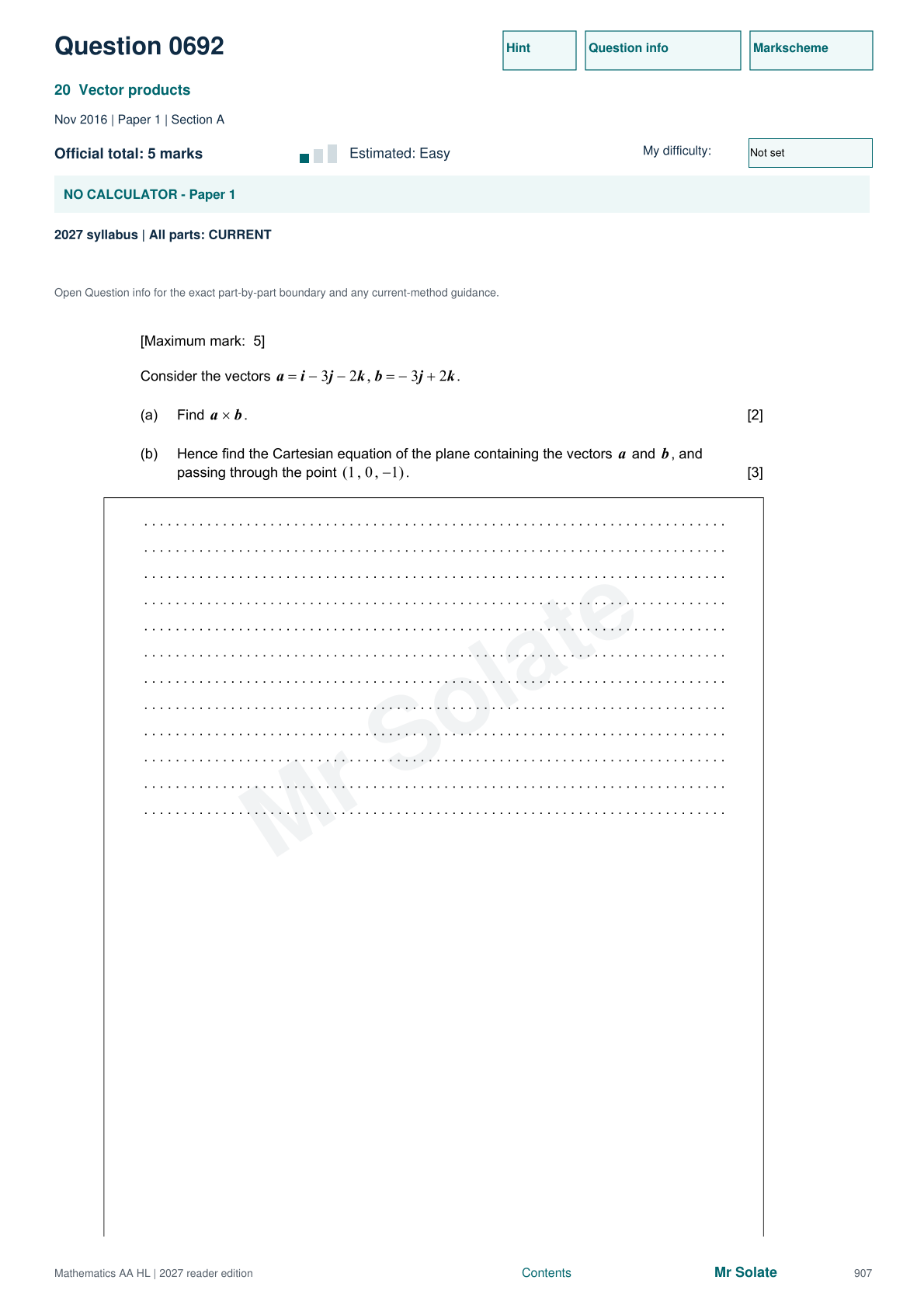 Original Mathematics question 692, page 907