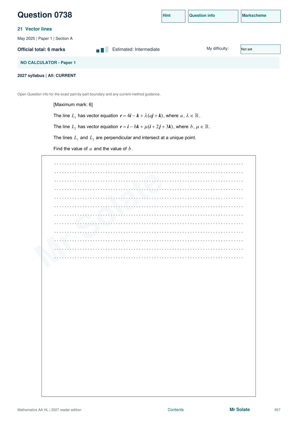 Original Mathematics question 738, page 957