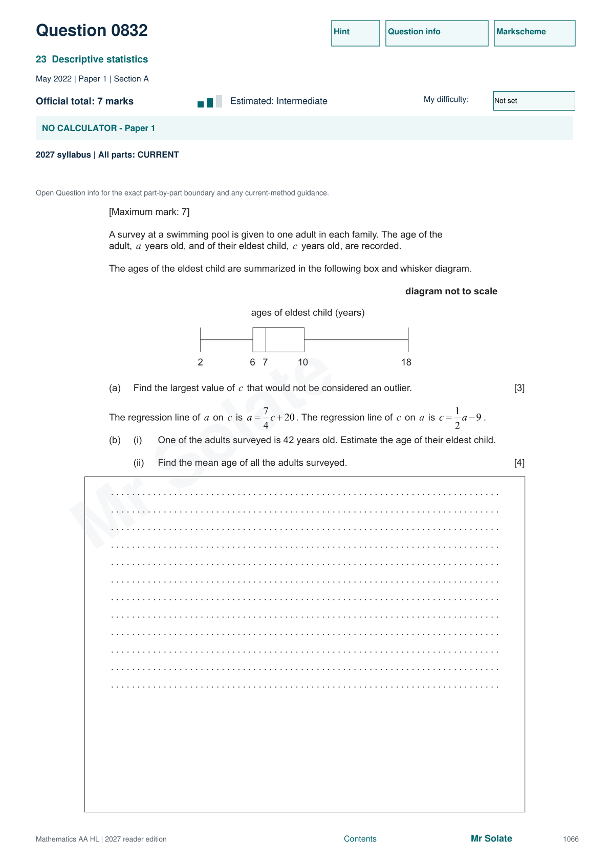 Original Mathematics question 832, page 1066