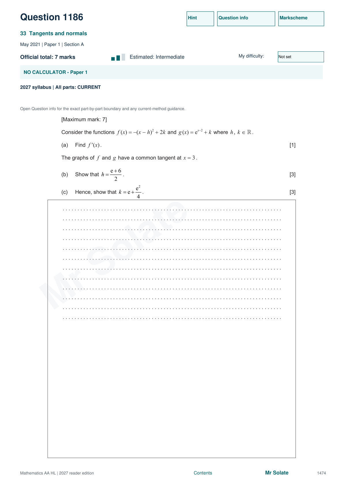 Original Mathematics question 1186, page 1474