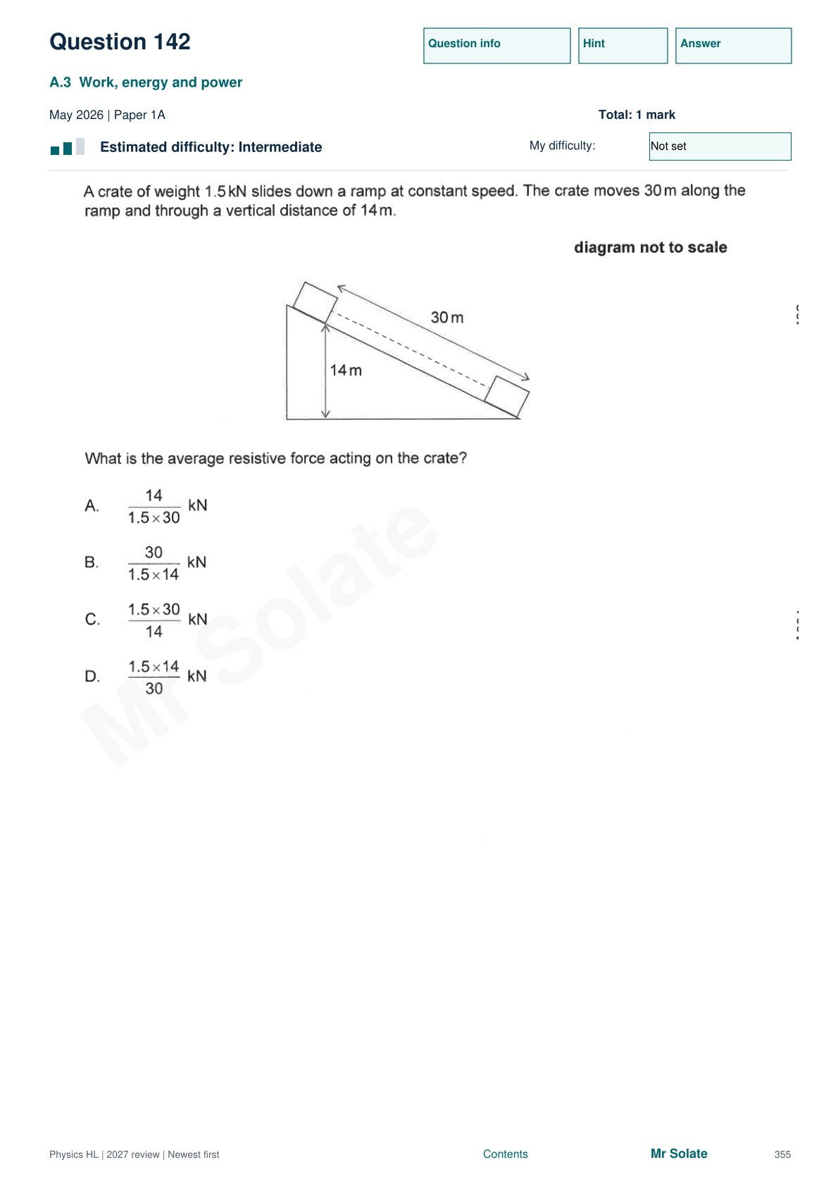 Original Physics question 142, page 355