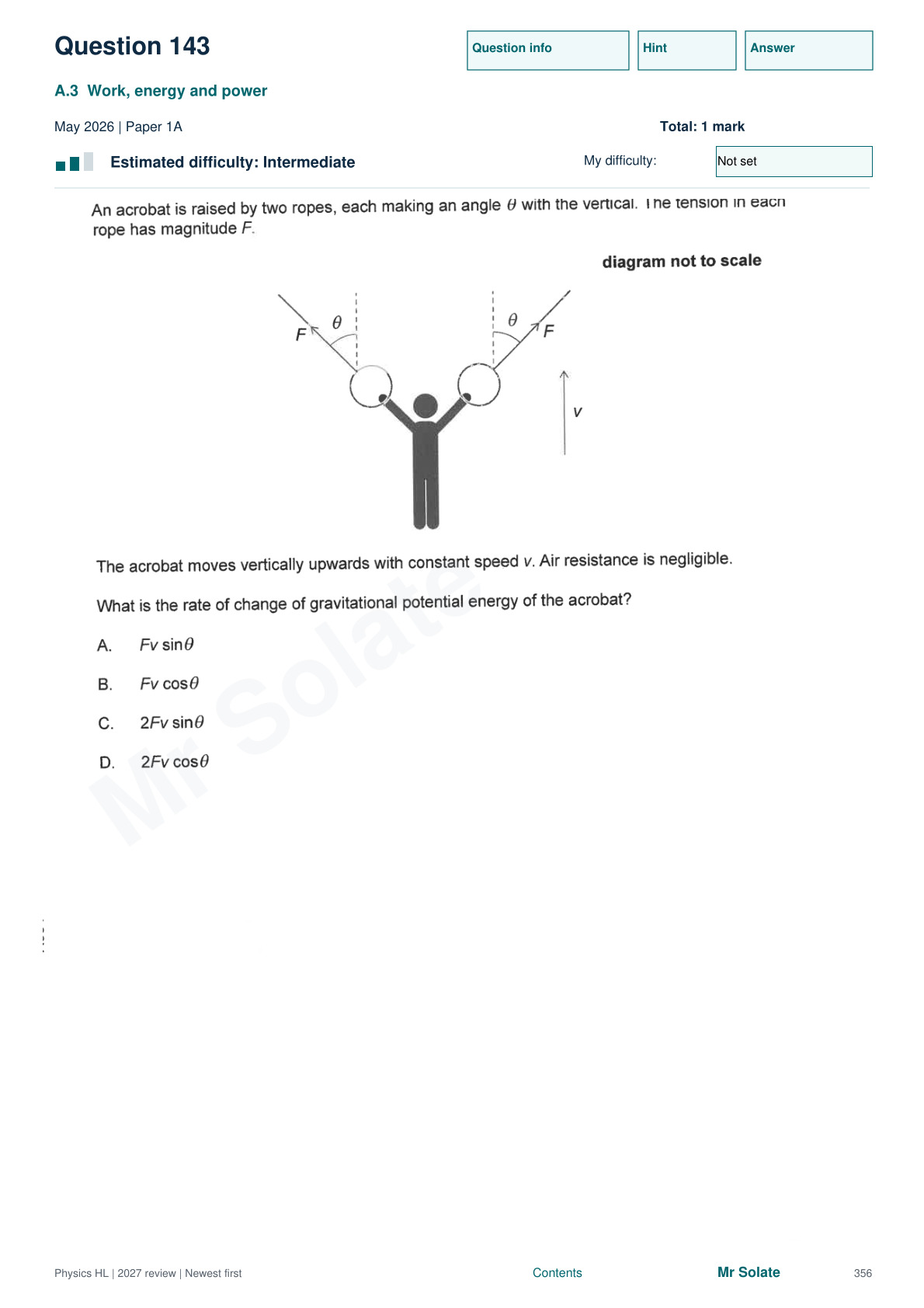 Original Physics question 143, page 356
