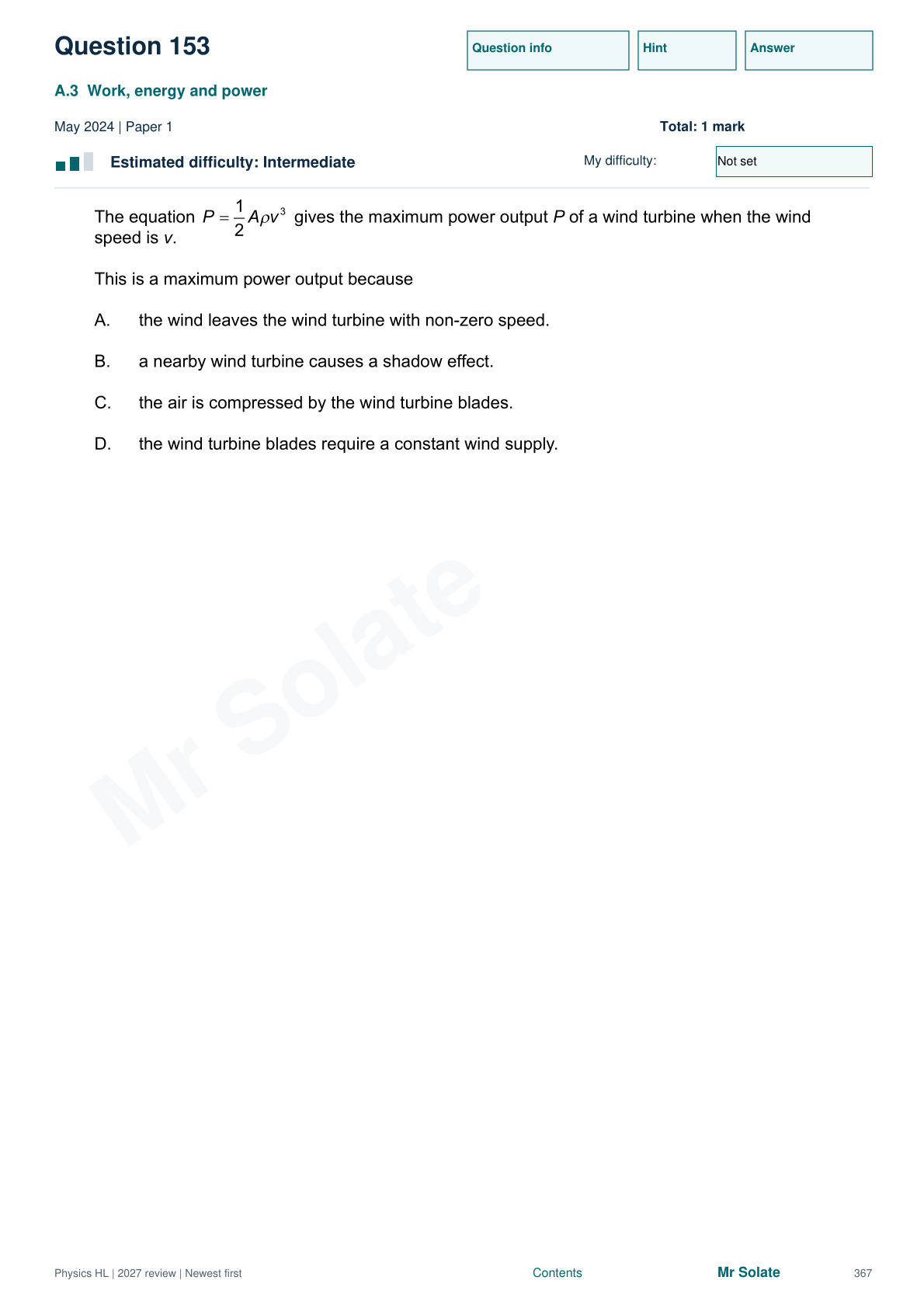 Original Physics question 153, page 367