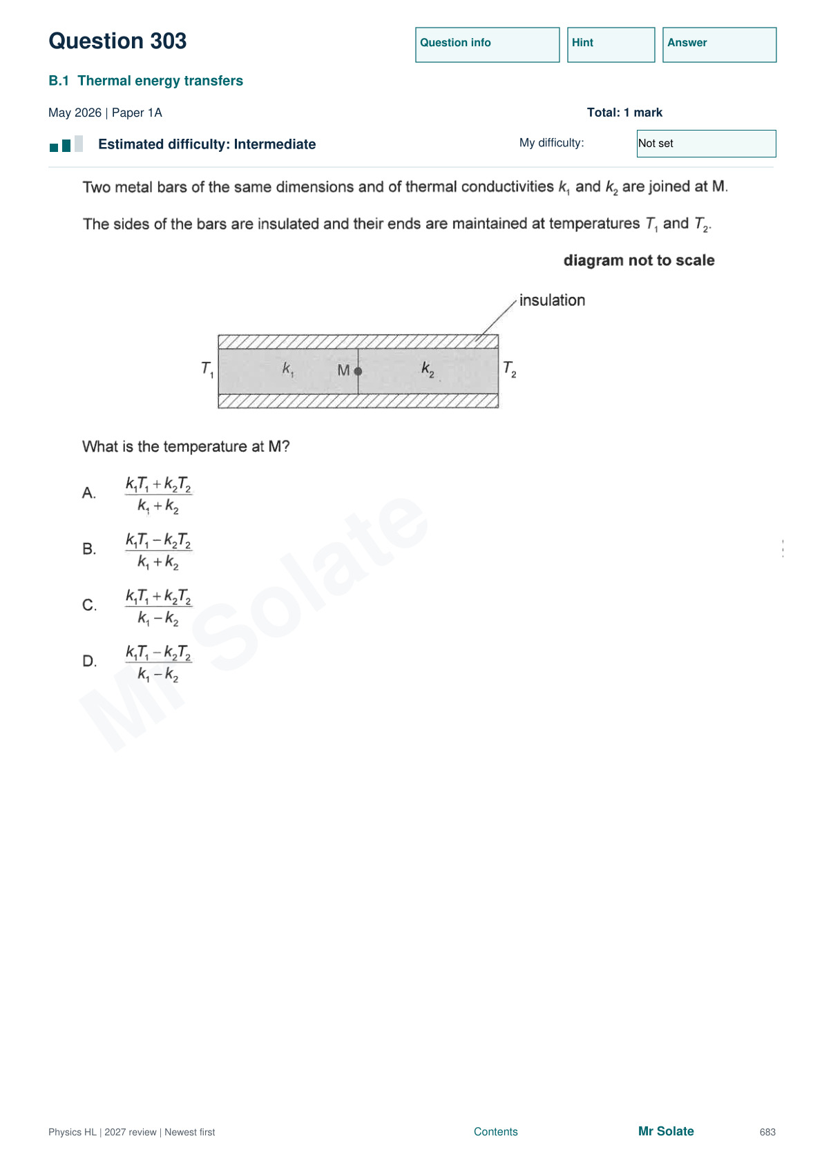 Original Physics question 303, page 683