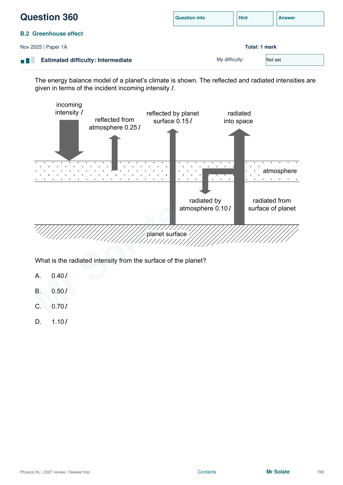 Original Physics question 360, page 788