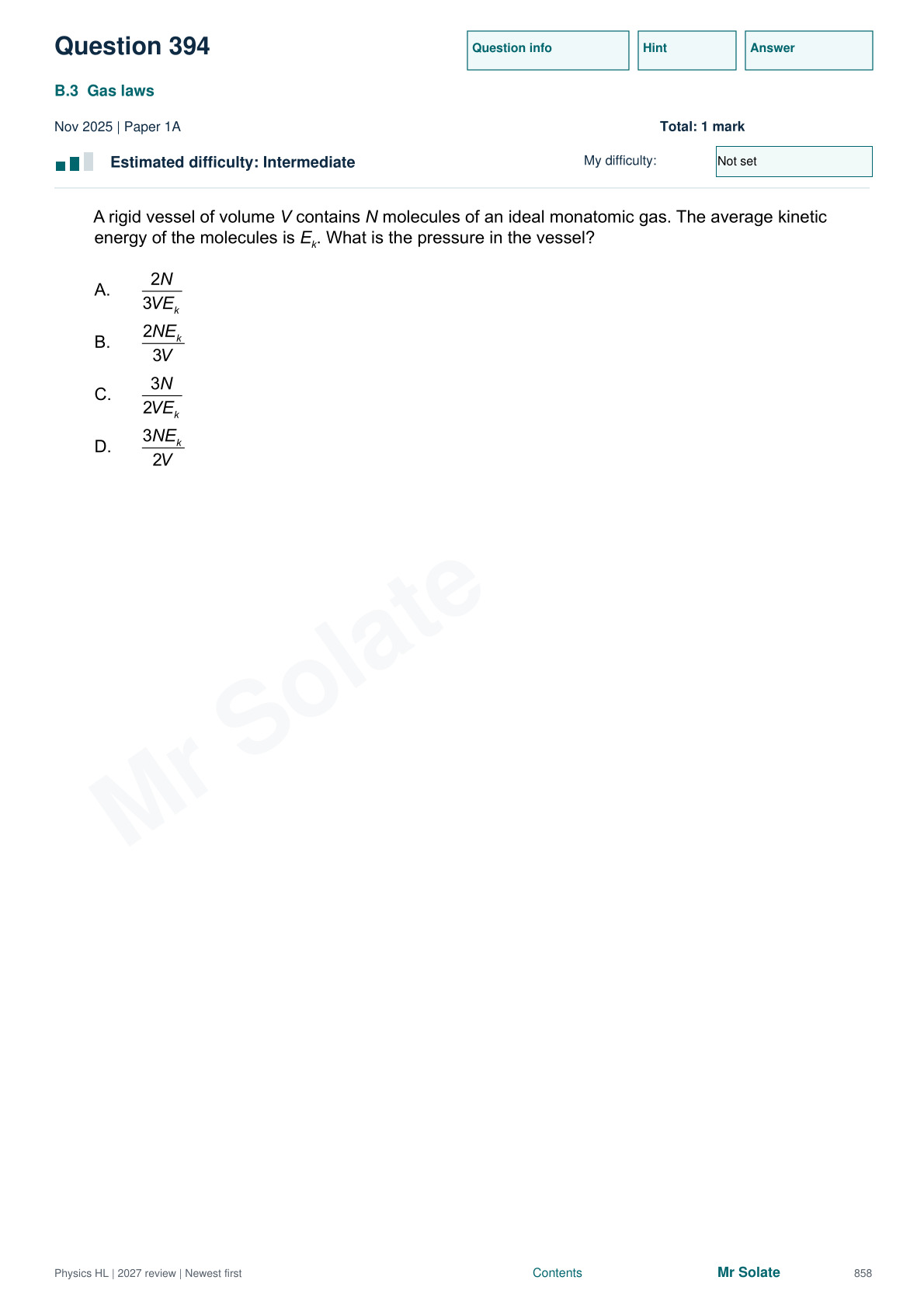 Original Physics question 394, page 858