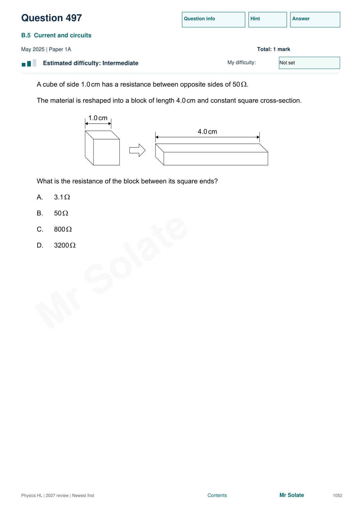 Original Physics question 497, page 1052