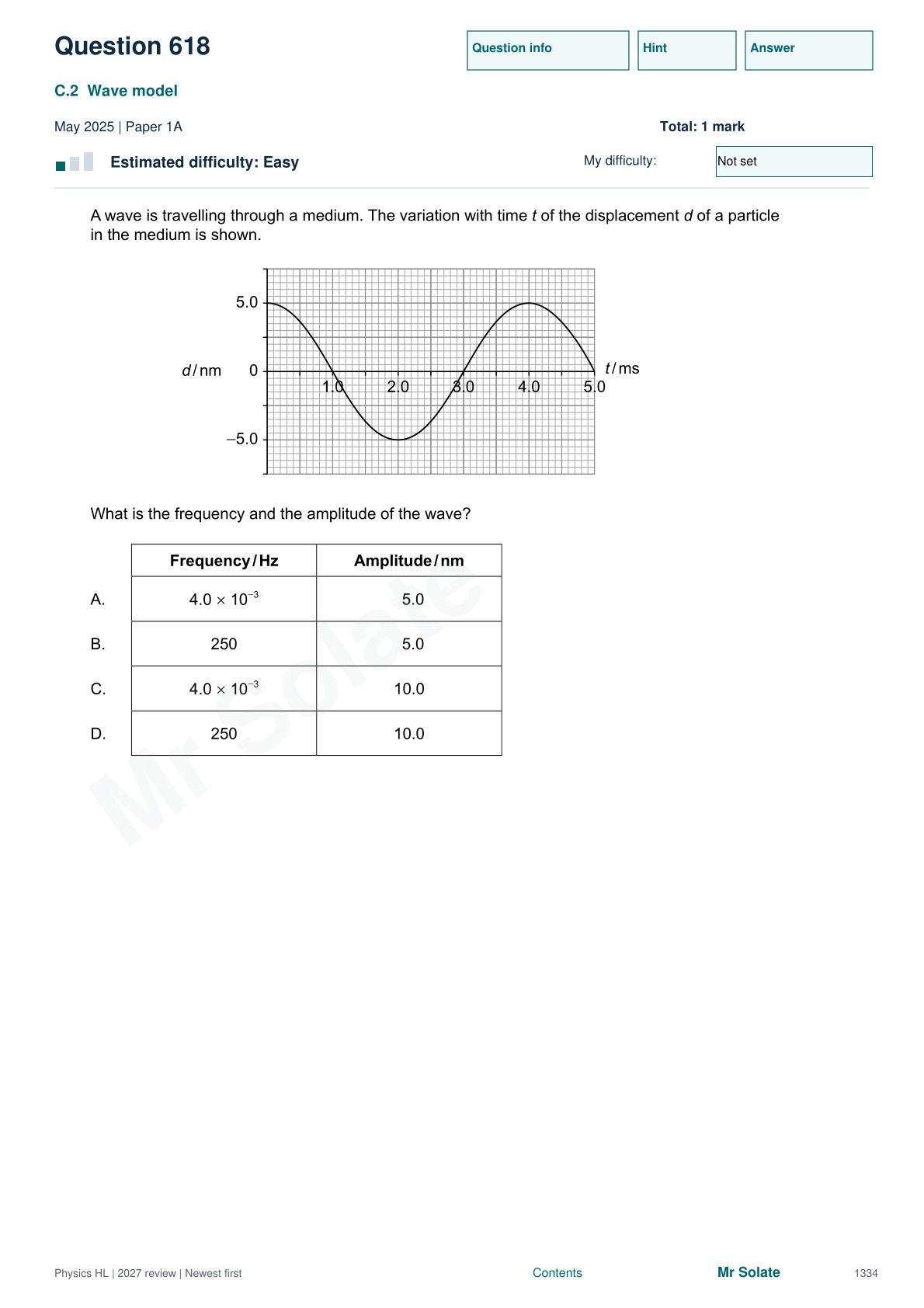 Original Physics question 618, page 1334