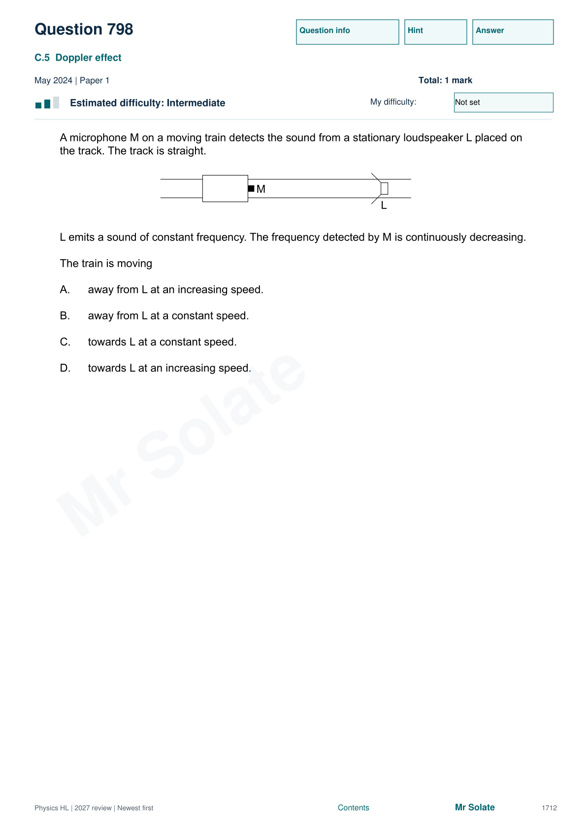 Original Physics question 798, page 1712