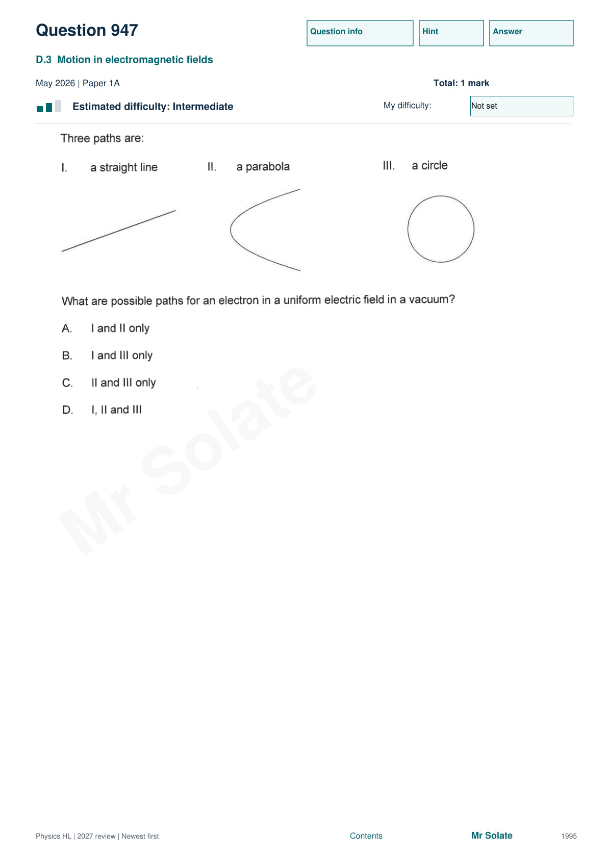 Original Physics question 947, page 1995