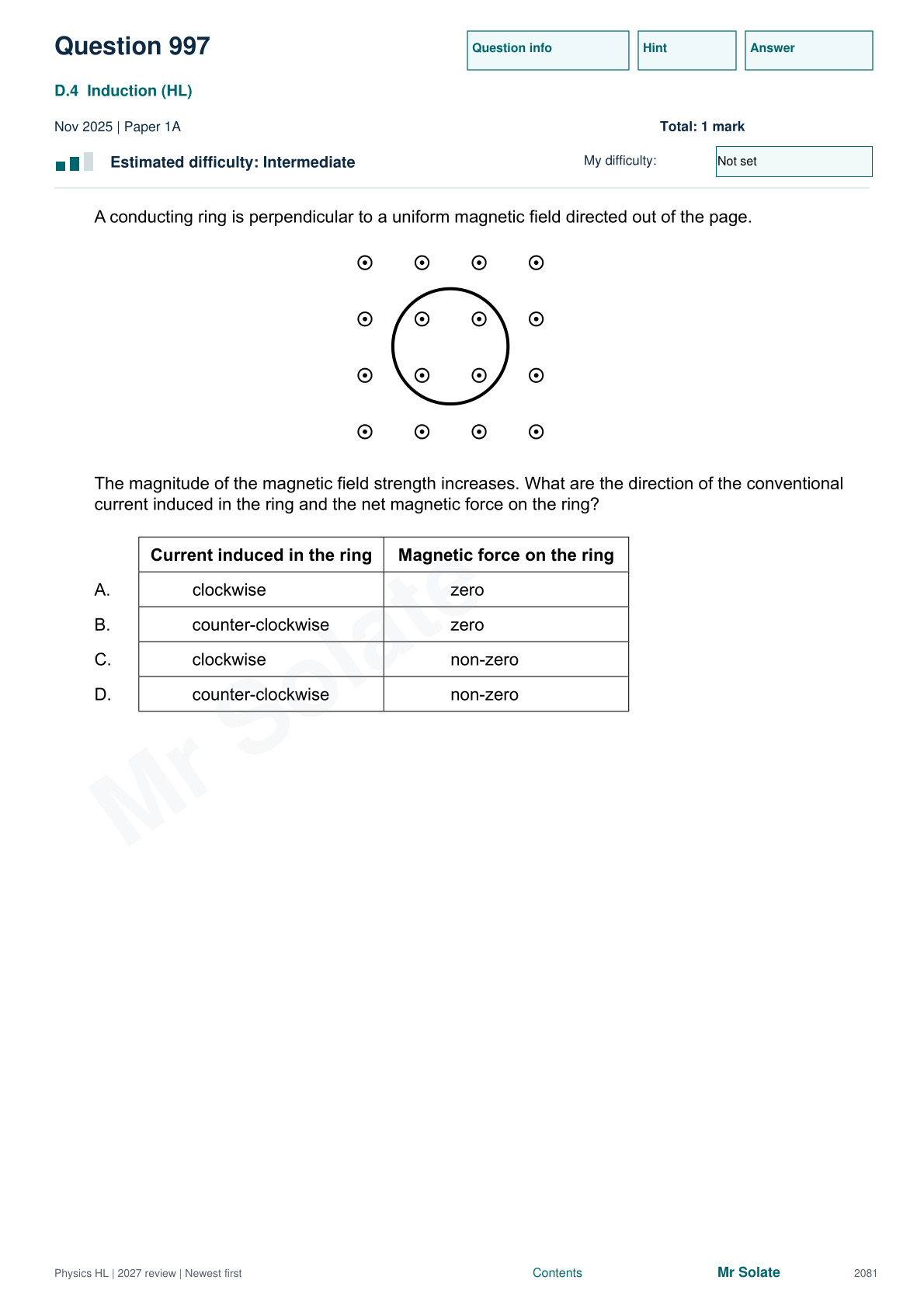 Original Physics question 997, page 2081
