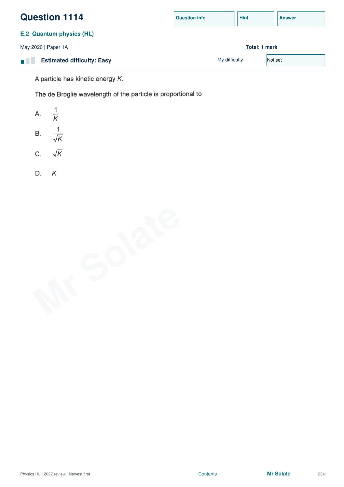 Original Physics question 1114, page 2341