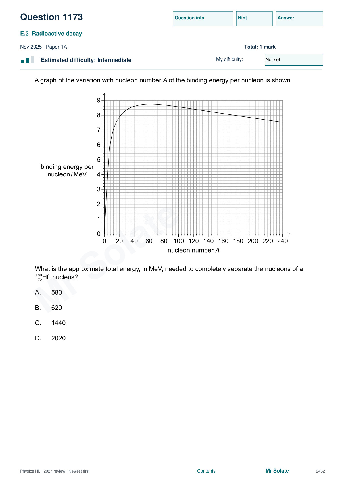 Original Physics question 1173, page 2462