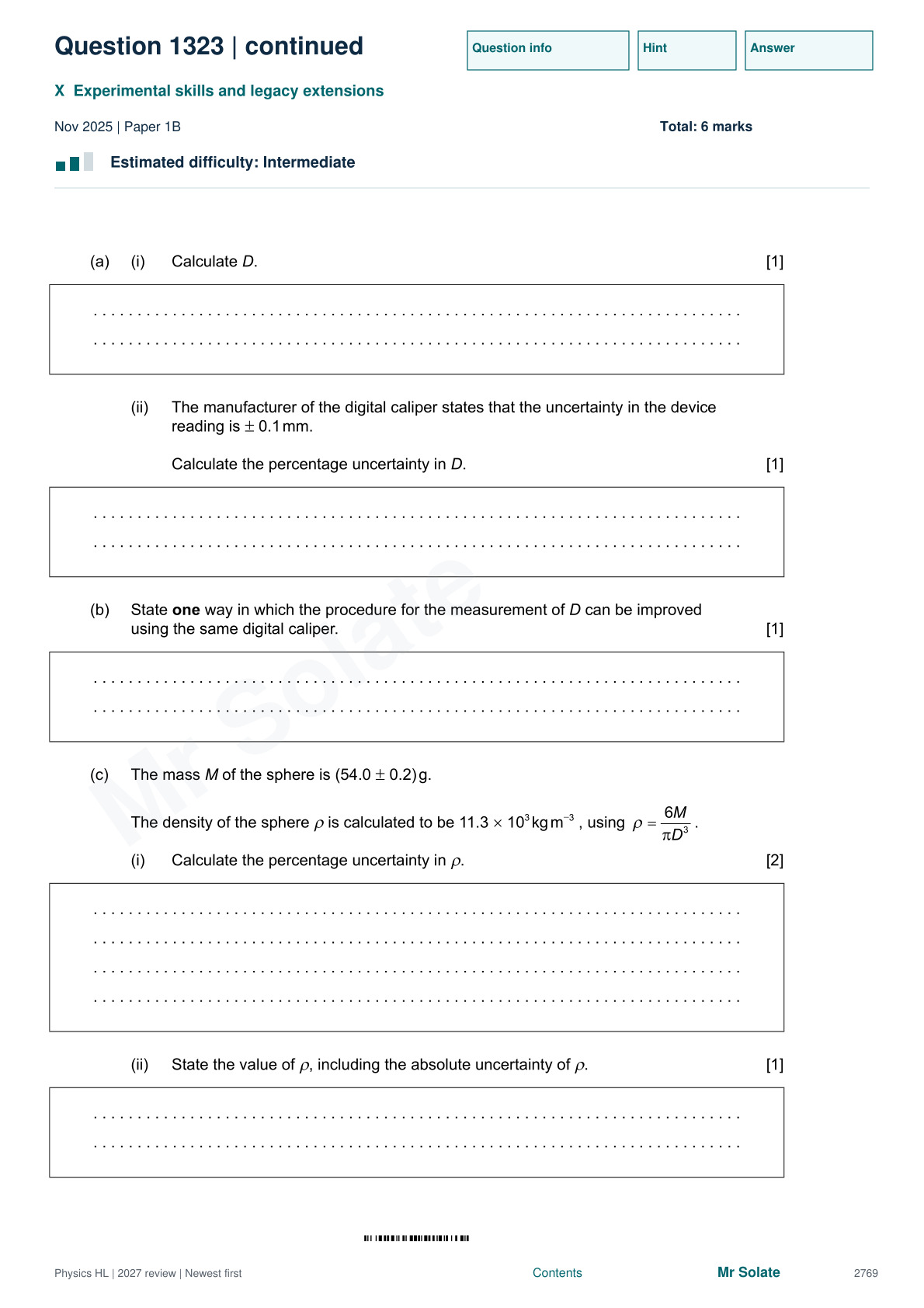 Original Physics question 1323, page 2769